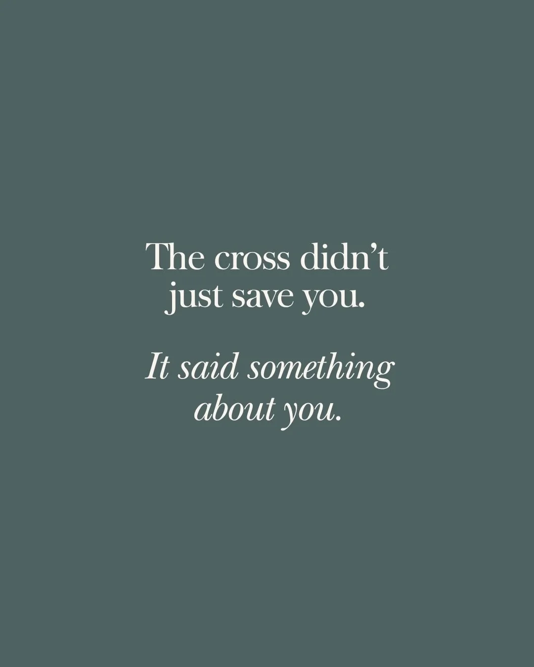 Good Friday isn&rsquo;t just history. It&rsquo;s personal.

He could have come down from that cross. But, he stayed. Not because he had to. Because he chose you.

On your worst day. In your deepest shame. In the middle of the mess you think disqualif