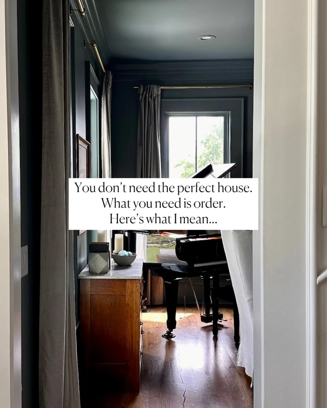 Everyone wants the &ldquo;lived-in home&rdquo; aesthetic, including me. Spaces that feel warm, personal, layered. Not staged. Not perfect. Real.

For years I tried the opposite.

When life felt out of control, I became a domestic chaos manager. I obs