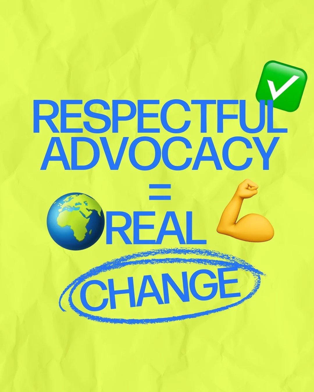 🙌 Advocacy doesn&rsquo;t mean talking over people: it means inspiring them to stand beside you.⠀
⠀
💡 When we approach advocacy this way, we build trust, we build movements, and we build changes that last.