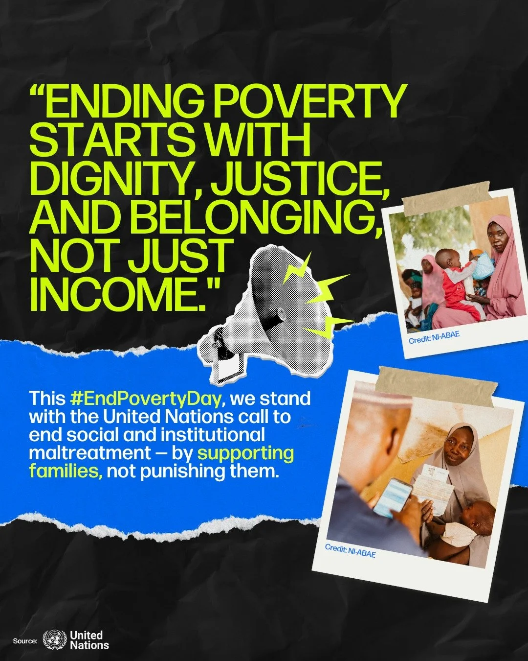 Poverty isn&rsquo;t only about money 💰 it&rsquo;s about people being treated fairly, having choices, and feeling like they belong. 🫂

When you give just 1% through One for the World 🌎, your donation supports proven programs that help families stay