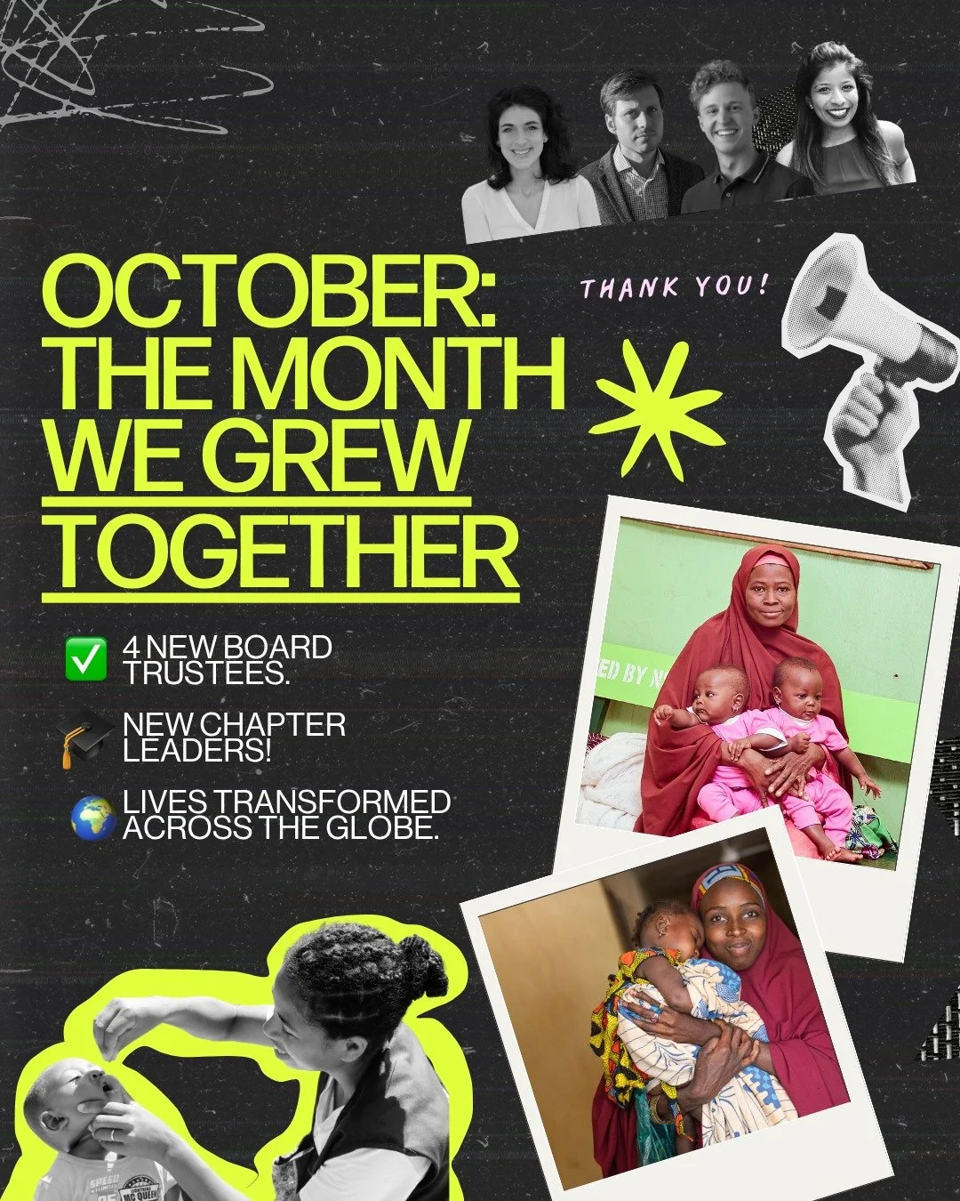 Thank you, October! 💙

To everyone who liked, shared, pledged, or simply believed in what we&rsquo;re building: you made last month unforgettable. 🙌

From Nigeria to Madagascar, we&rsquo;ve seen how small actions can ripple into something powerful.