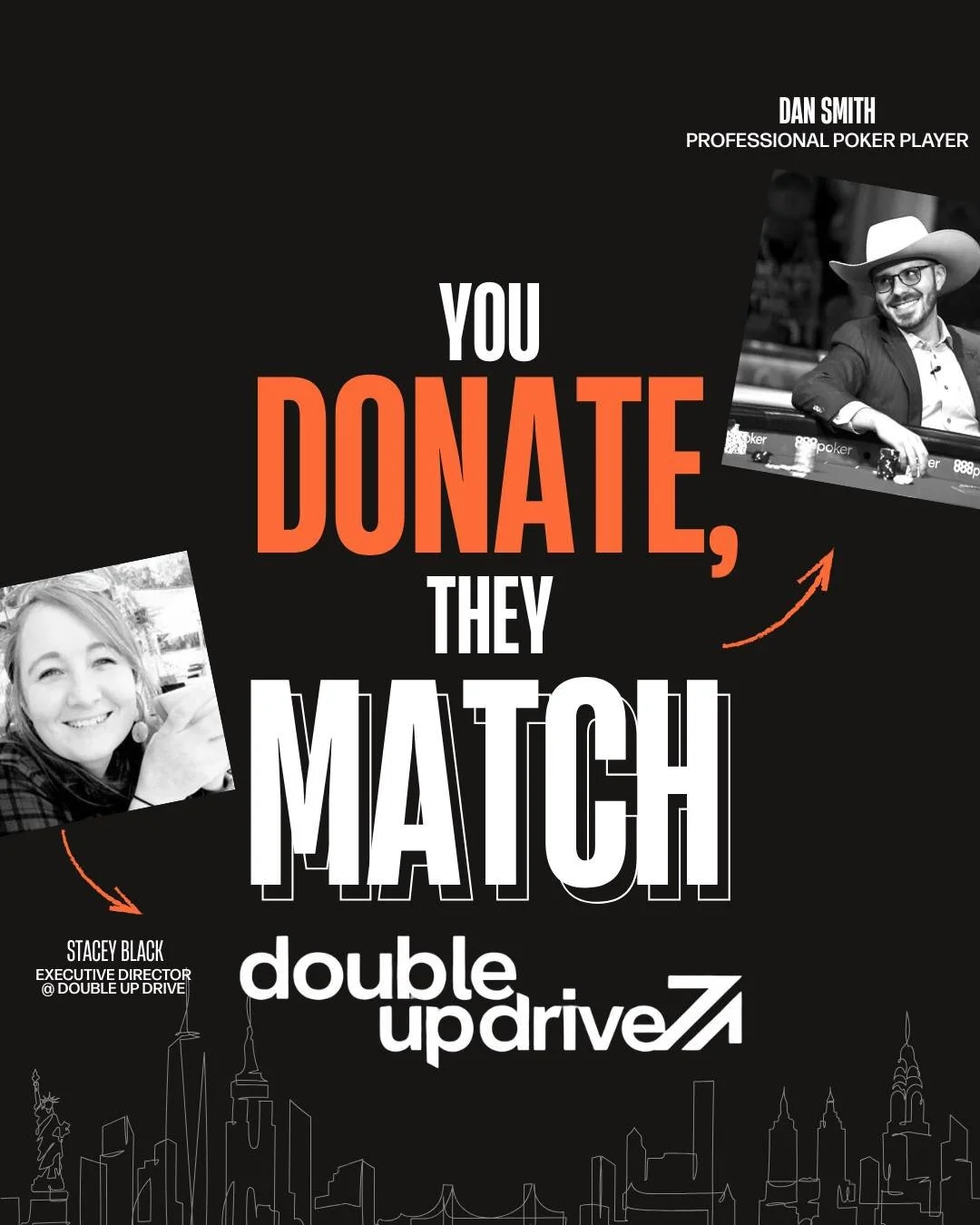 The world&rsquo;s about to go ALL IN! &spades;️&hearts;️&clubs;️&diams;️

On December 2, we&rsquo;re doubling the stakes, and the impact. 💥

🌍 By day: @DoubleUpDrive, founded by @kingdan23 and led by Stacey Black, kicks off one of the biggest match