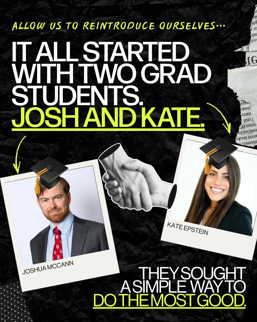 ☝️One for the World started with a simple question:
How can we give in a way that actually makes a difference? 💙

What began with two grad students grew into a global community of people who care deeply and give thoughtfully. Through education, conv