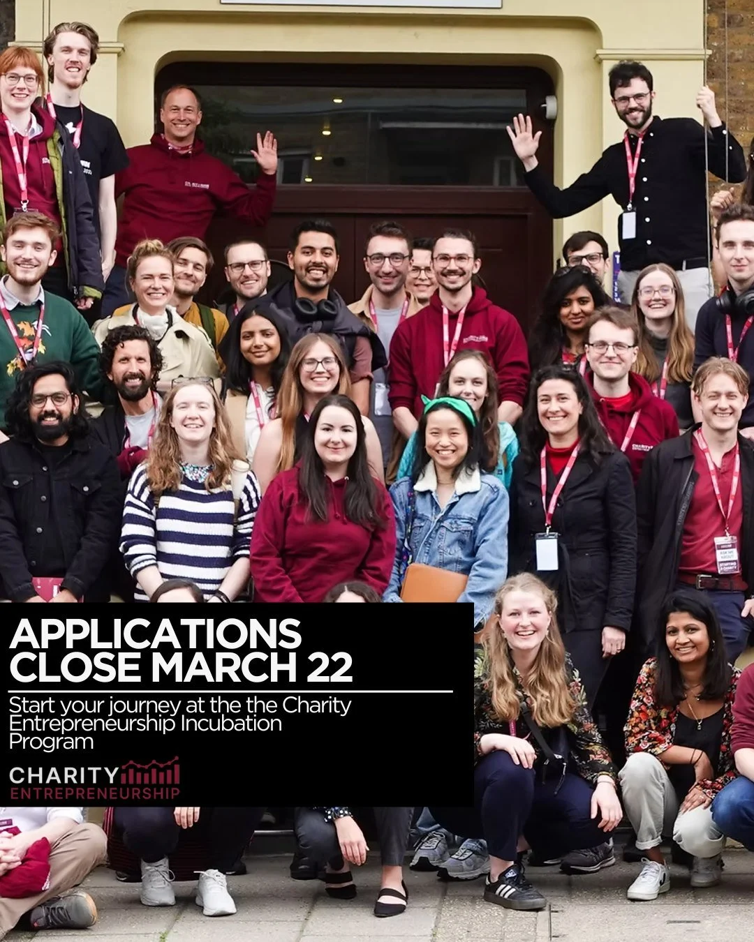 📣 Applications for the Charity Entrepreneurship Incubation Program (CEIP) close March 22‼️

The Charity Entrepreneurship Incubation Program (CEIP) is a 2-month, cost-covered program that prepares you to found a high-impact nonprofit. Participants ar