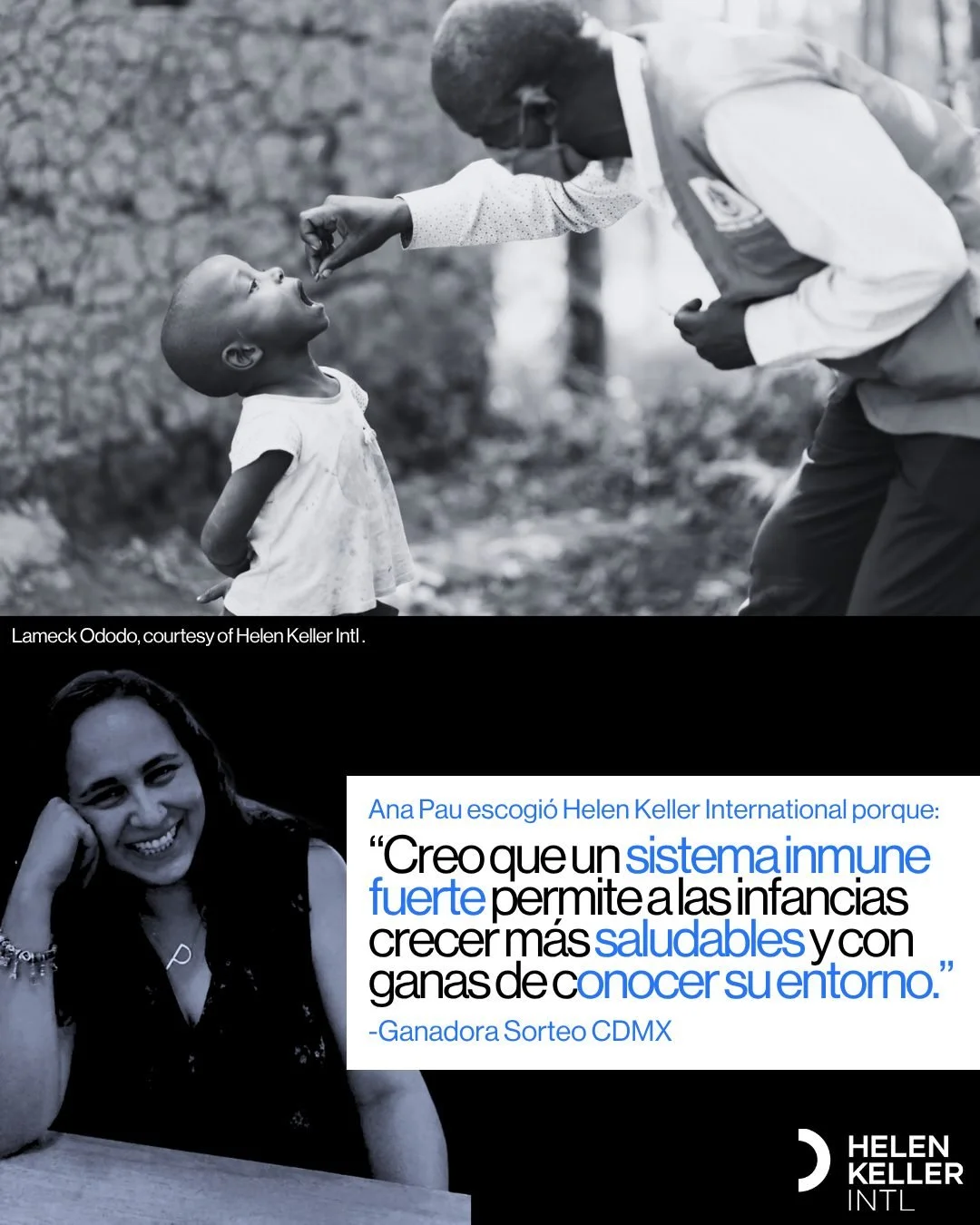 At our CDMX 🇲🇽 event, @anapaurb chose to direct $4,000 MXN to Helen Keller International, a GiveWell-recommended organization working to improve child health through vitamin A supplementation. ⠀
⠀
We&rsquo;re proud to share that this donation was m