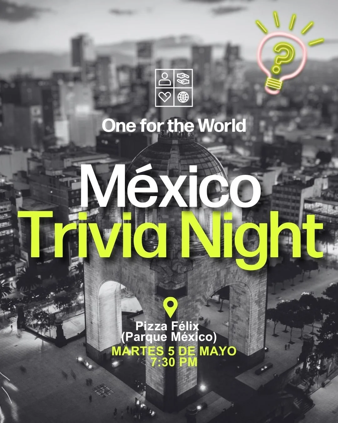 Hey CDMX - We&rsquo;re back! 💙⠀
⠀
We&rsquo;re bringing the One for the World community together again in Mexico City, and you&rsquo;re invited! 🥳⠀
⠀
This time we&rsquo;re hosting fun and relaxed Trivia Night to share, laugh, and learn more about ef