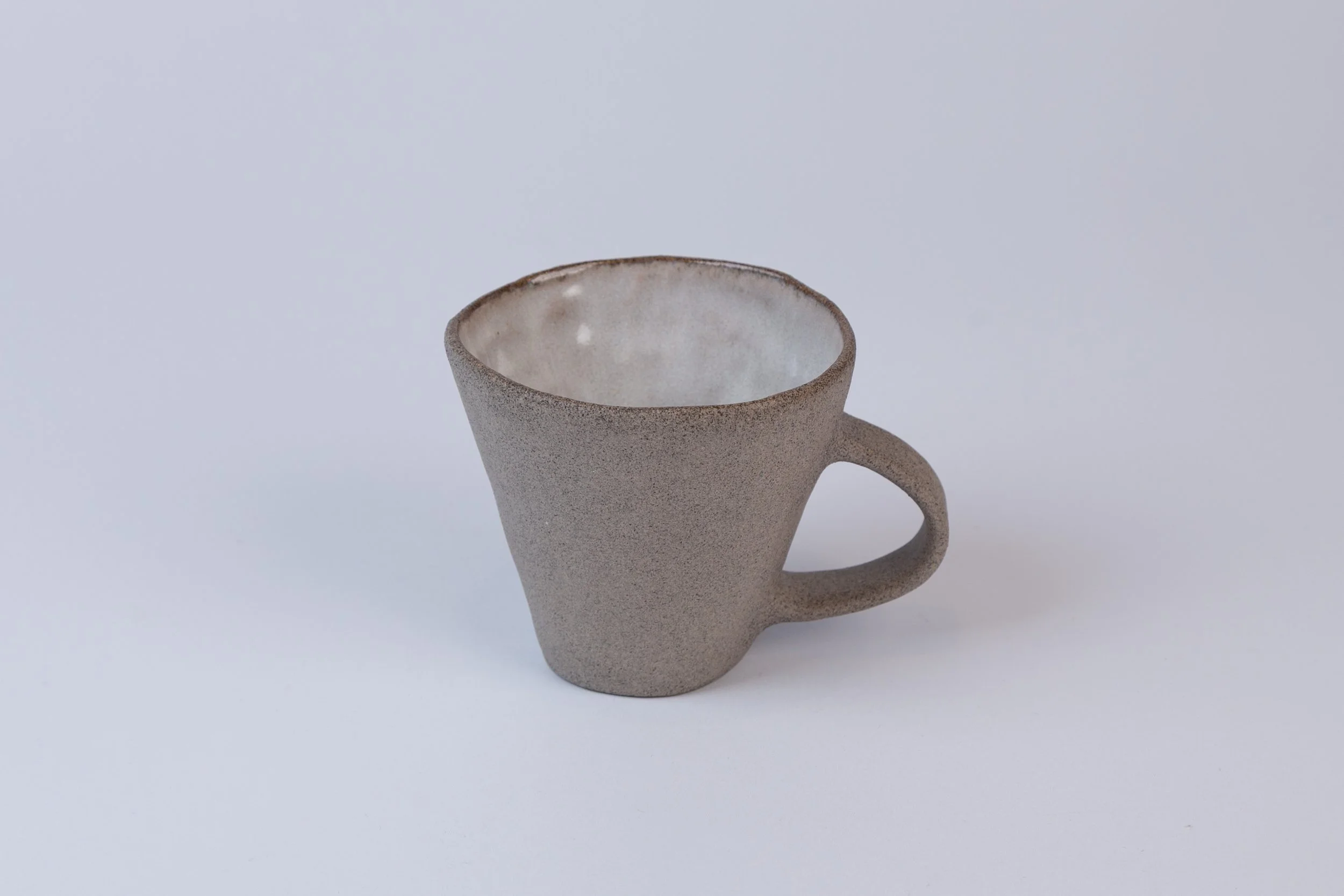 Lot flat white mug. A collaboration between Rachel Kay and Studio Taitt