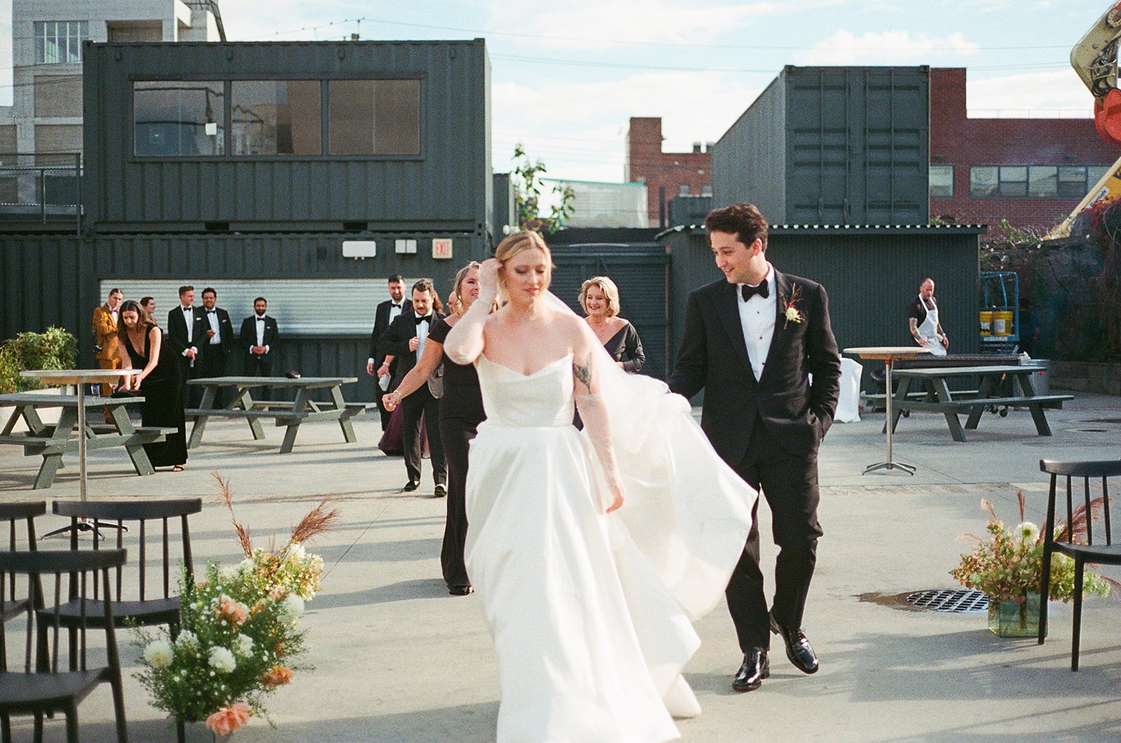 Fall wedding in Bushwick, NY | BLB Events | Trendy Industrial Wedding | Wedding Planner 