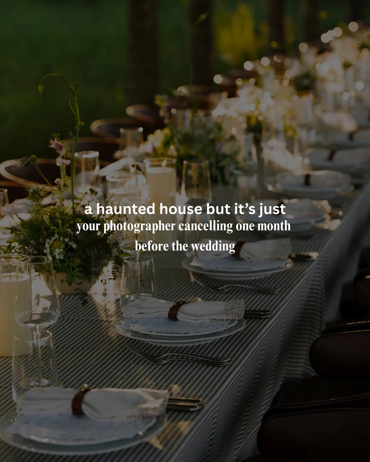 happy Halloween! 👻 sincerely, a wedding planner