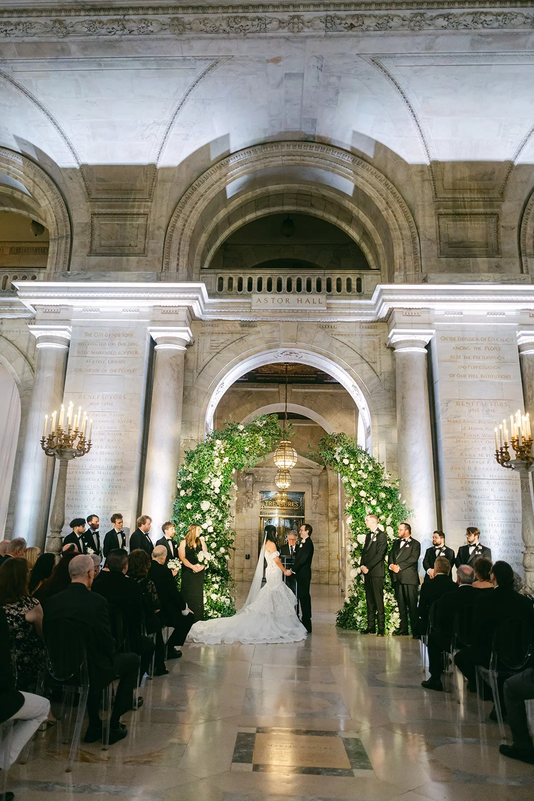 BLB Events NYC Wedding Planner_NYPL Wedding_Laura Foote Photography_Becca &amp; Tyler's Timeless New York Public Library Wedding