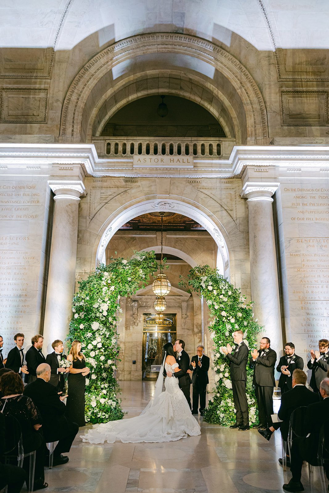 BLB Events NYC Wedding Planner_NYPL Wedding_Laura Foote Photography_Becca &amp; Tyler's Timeless New York Public Library Wedding