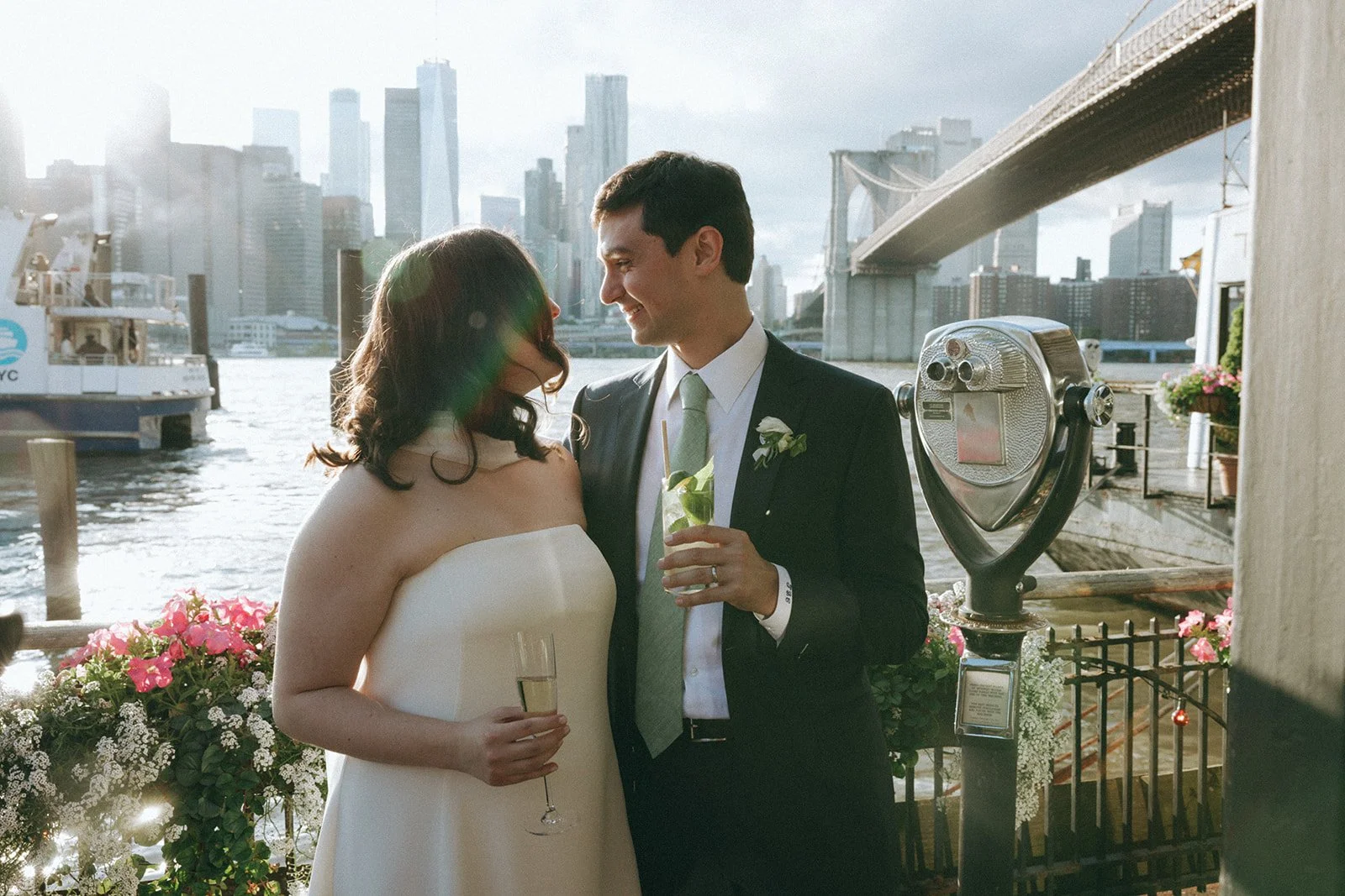 Intimate New York Wedding at The River Café in Brooklyn