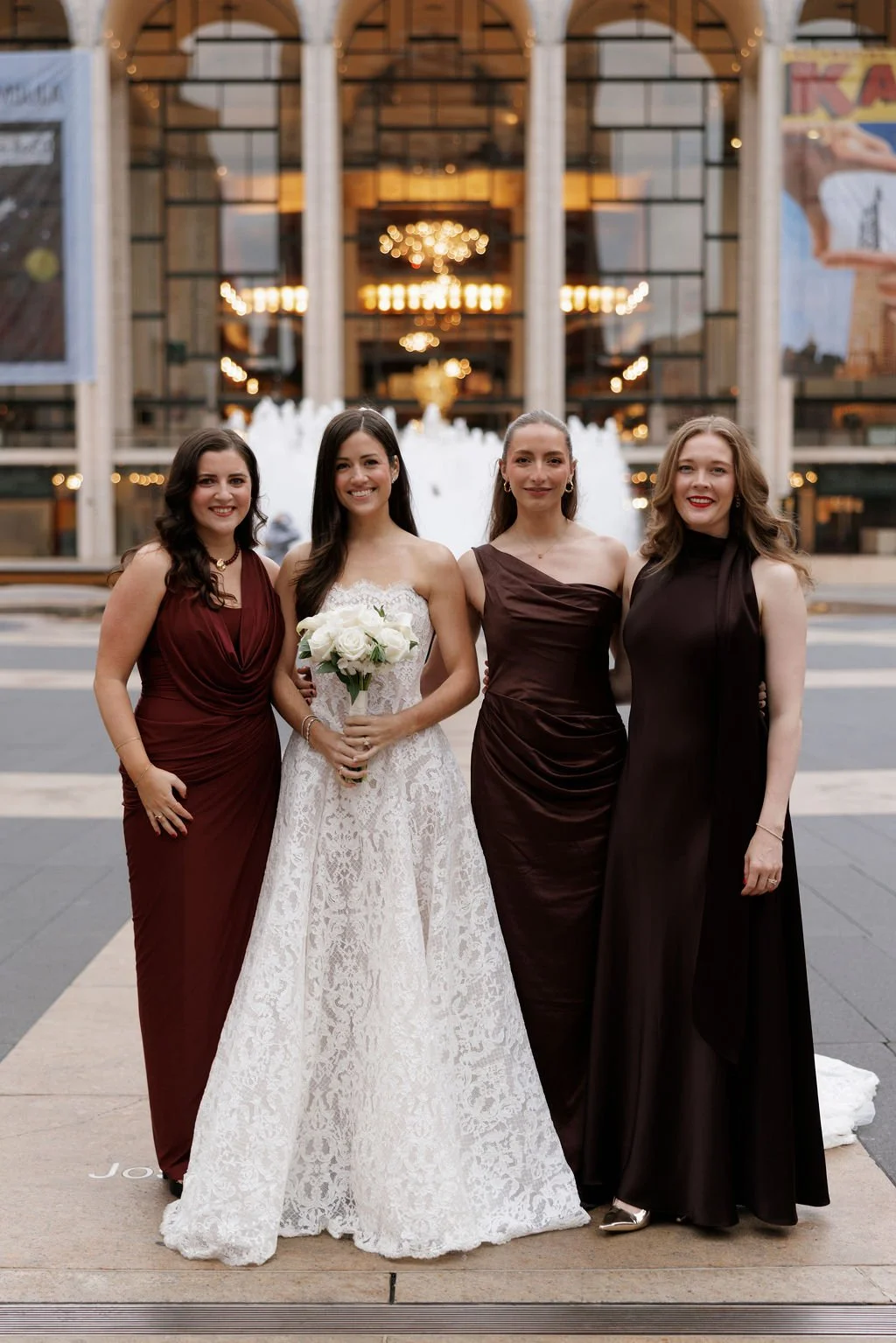 Modern October Wedding at Lincoln Center New York