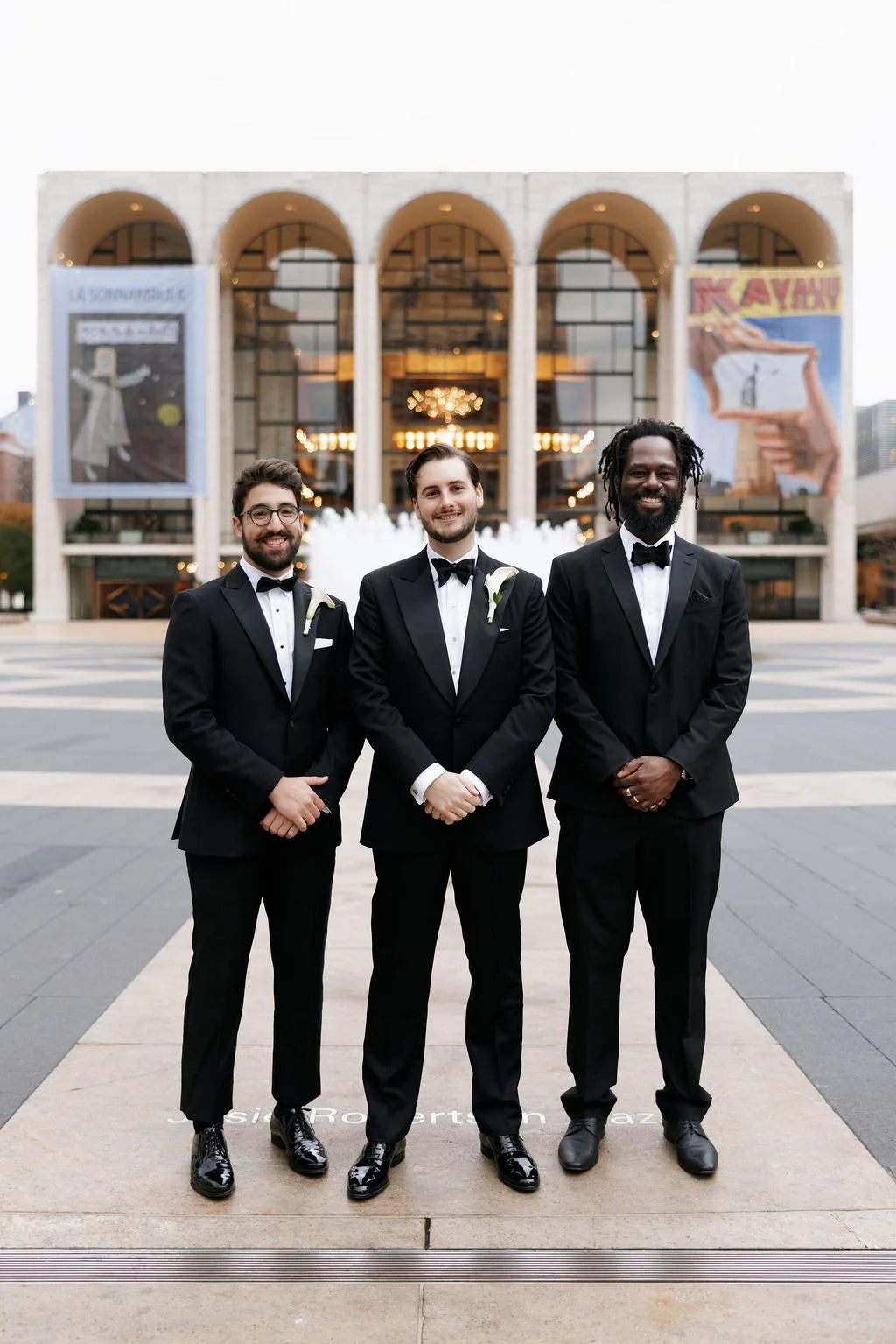 Modern October Wedding at Lincoln Center New York