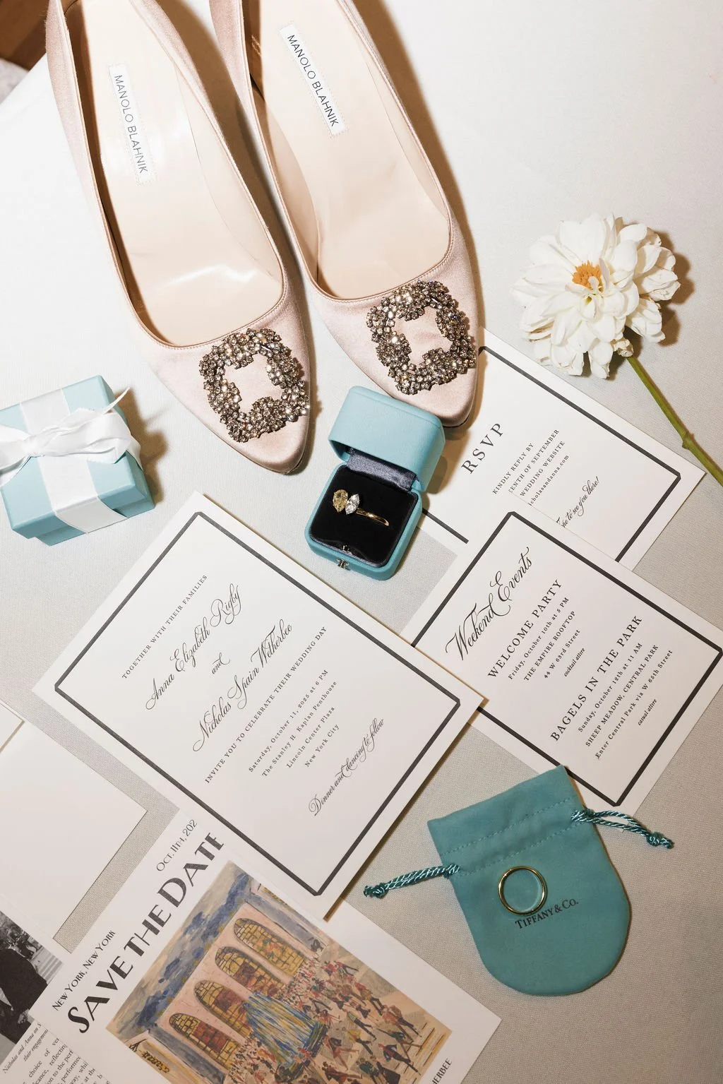 Modern October Wedding at Lincoln Center New York