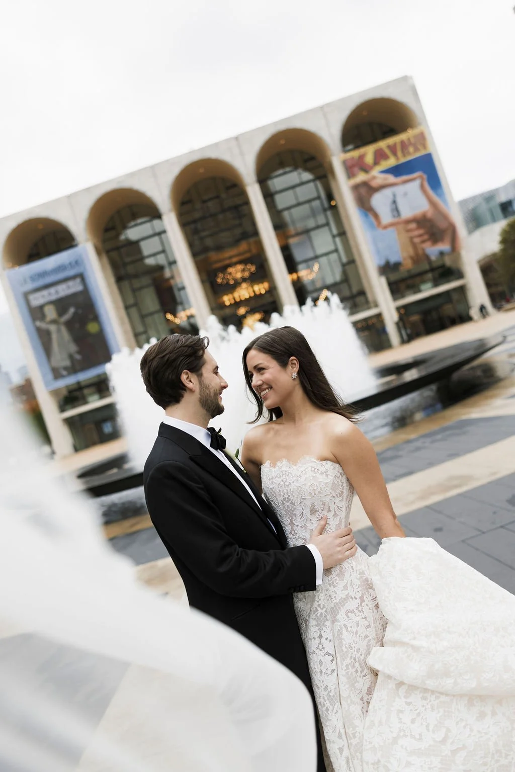 Modern October Wedding at Lincoln Center New York