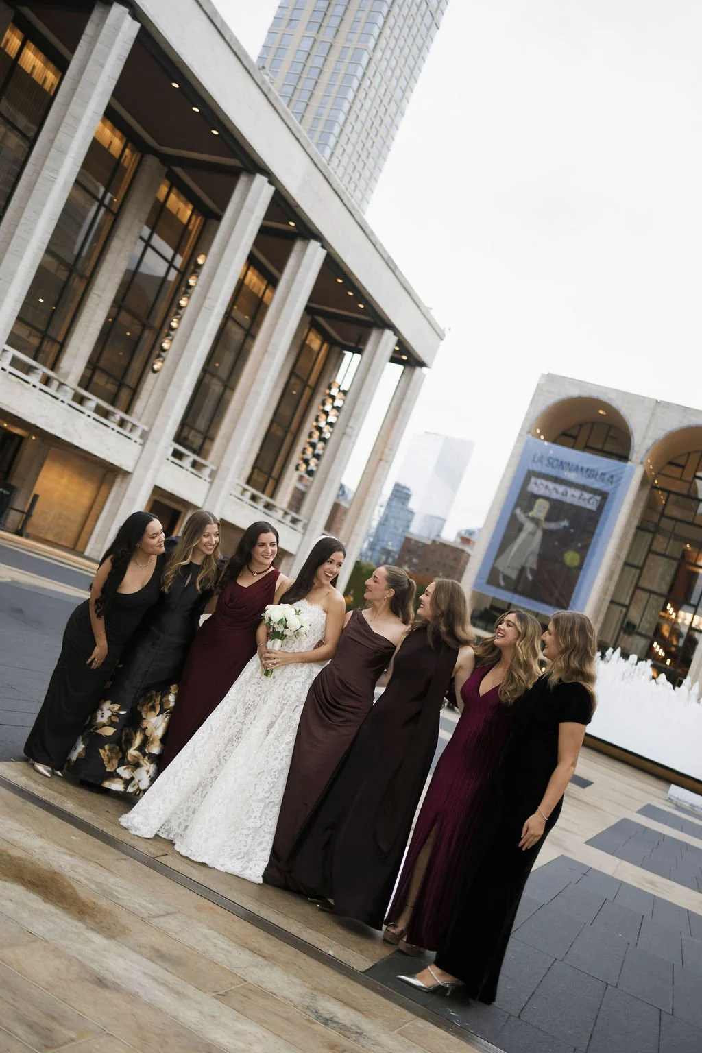 Modern October Wedding at Lincoln Center New York