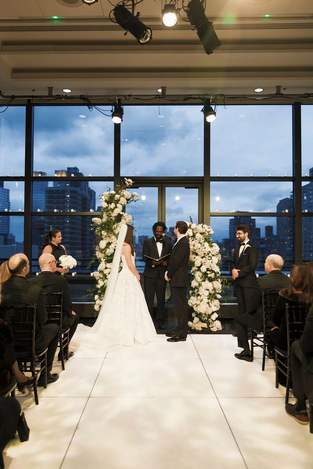 Modern October Wedding at Lincoln Center New York