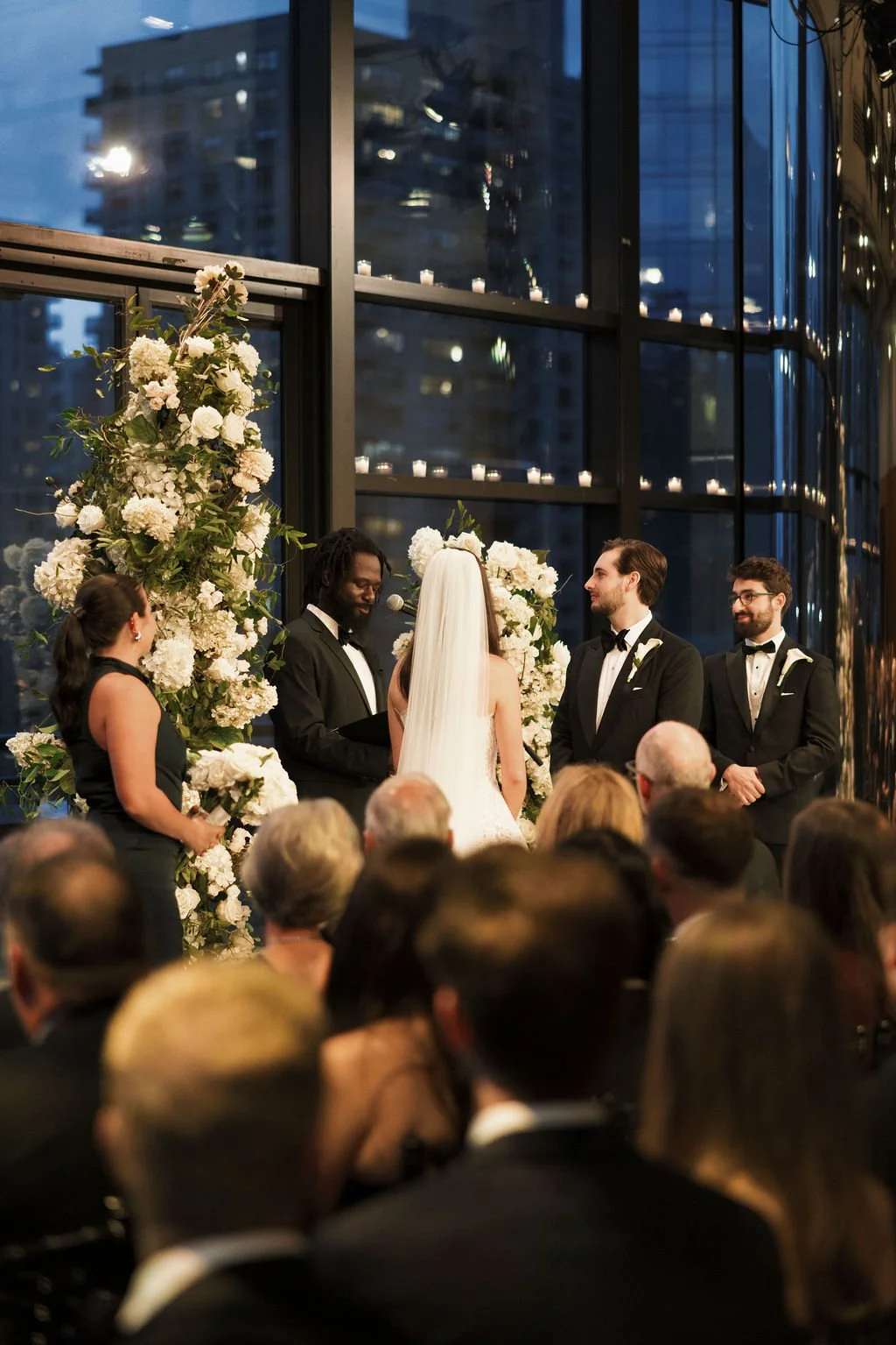 Modern October Wedding at Lincoln Center New York
