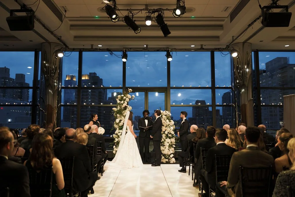 Modern October Wedding at Lincoln Center New York
