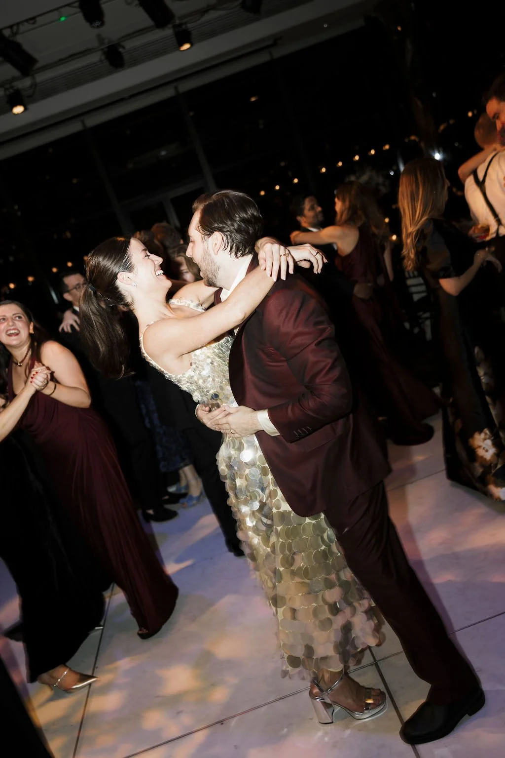 Modern October Wedding at Lincoln Center New York