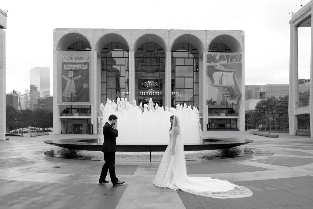 Modern October Wedding at Lincoln Center New York