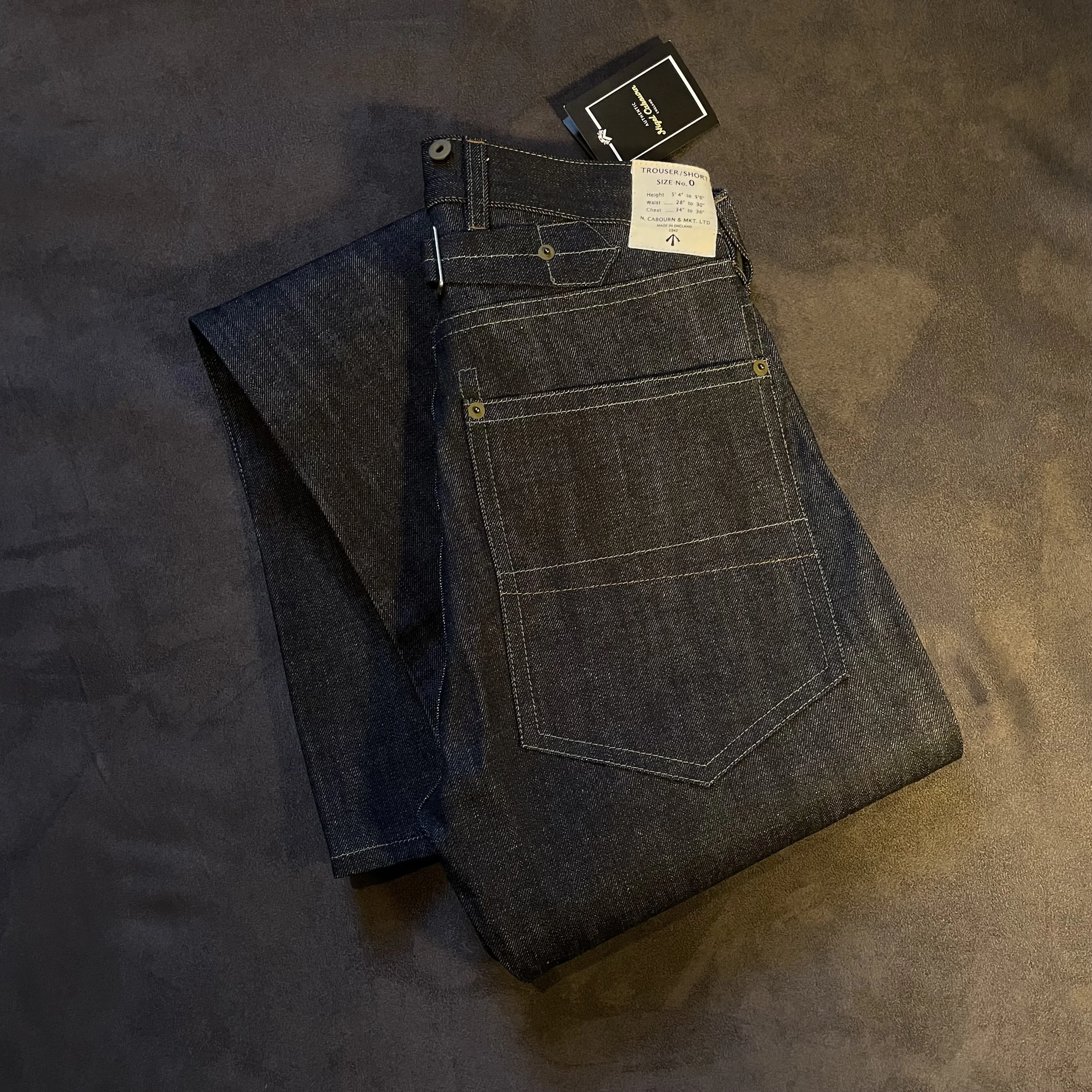 Nigel Cabourn Jeans / 28 / Cinch Back 