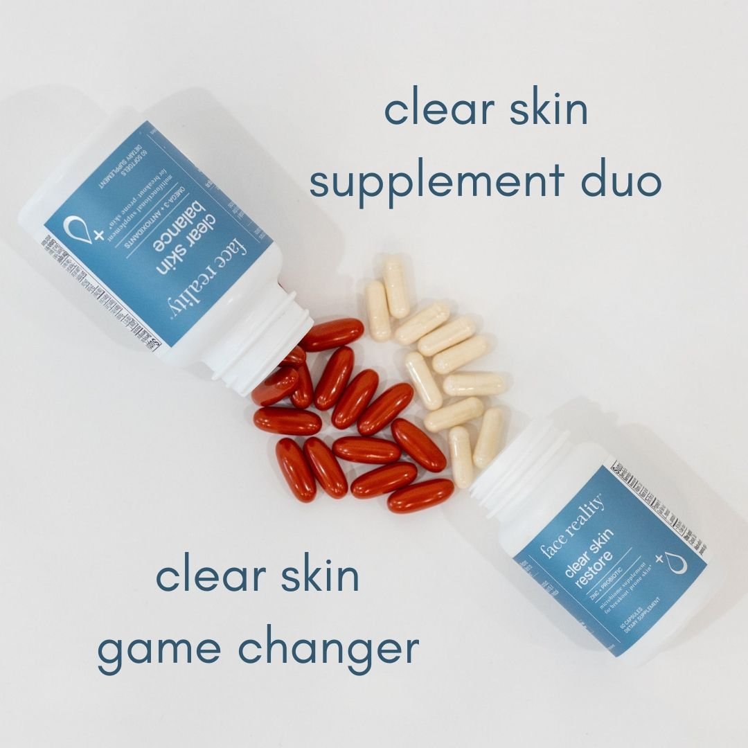 These supplements are packed with scientifically backed ingredients to help acne-prone skin by improving gut-health. When combined with Face Reality topical products, this duo becomes a game changer! Let's battle acne inside out!

#skincare #selfcare