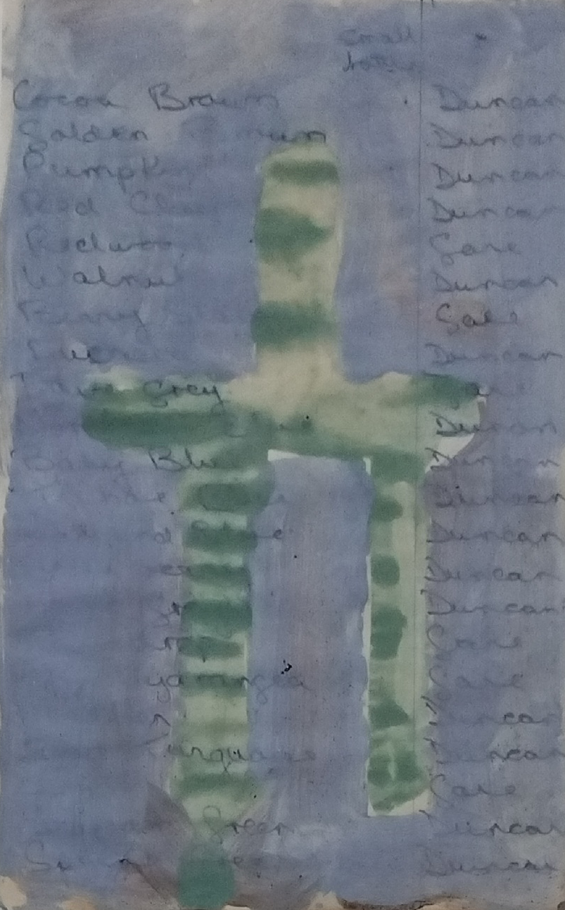 Study For Lookout, Aaron Butt, 2026, acrylic on paper, 12.5 x 20 cm, $180, Framed