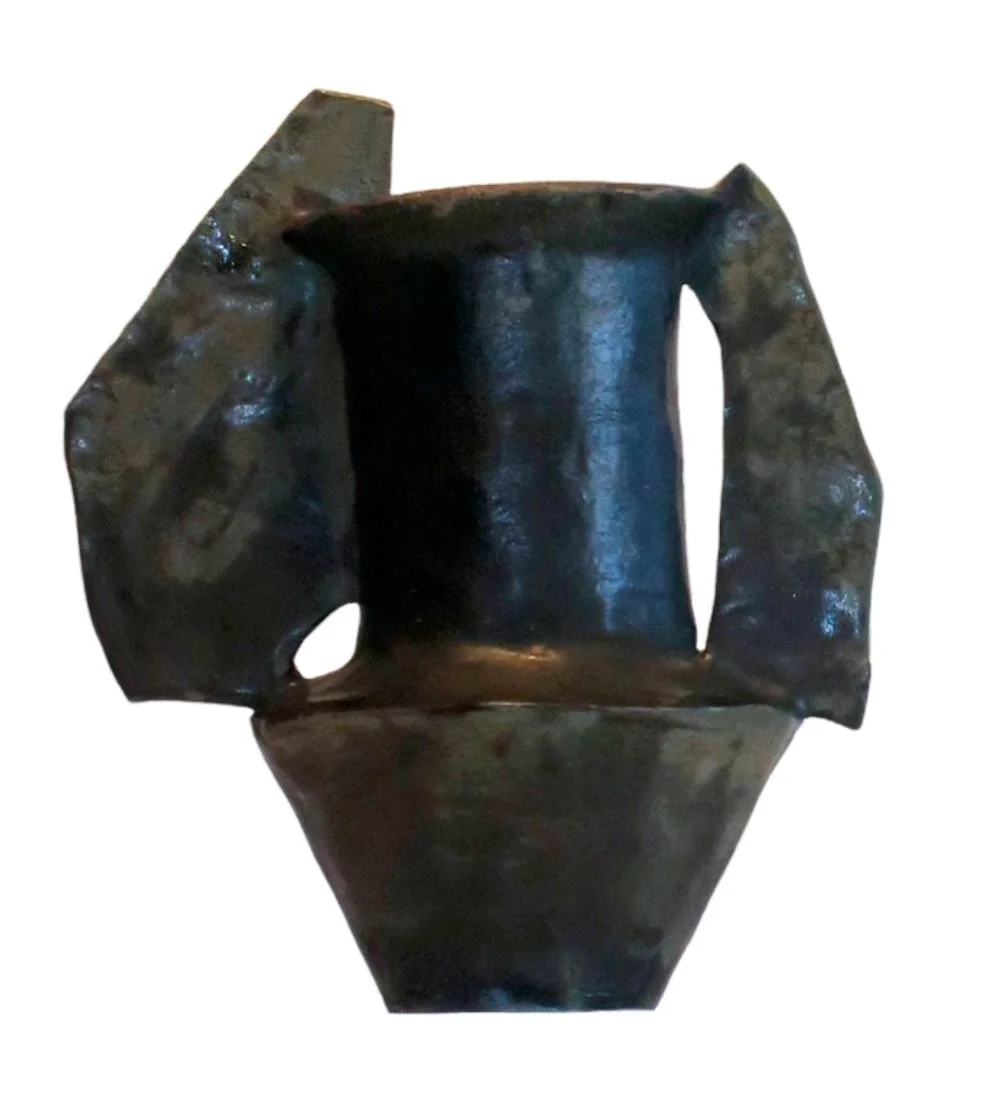 SOLD | Composed, Emily Devers, 2026, ceramic & glaze, 19.5 x 19 cm, $380, Not Framed
