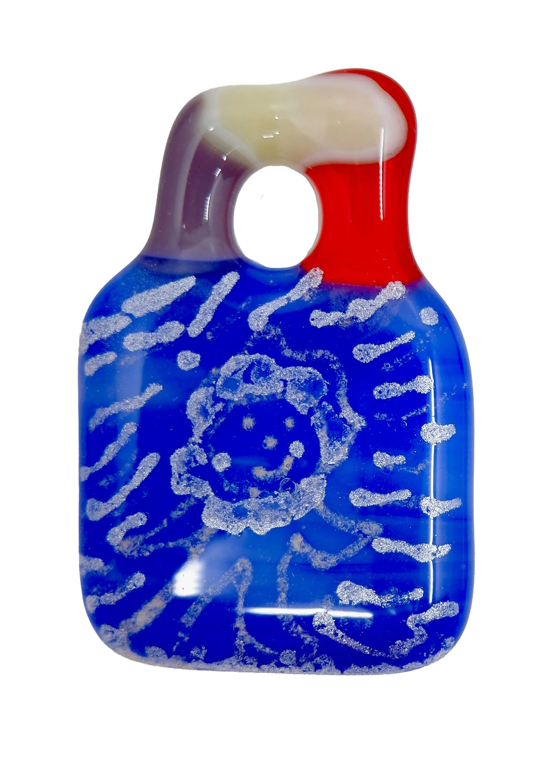 Walk (2), Lawn Bowls, 2026, glass & mica, 3 x 6 cm, $75