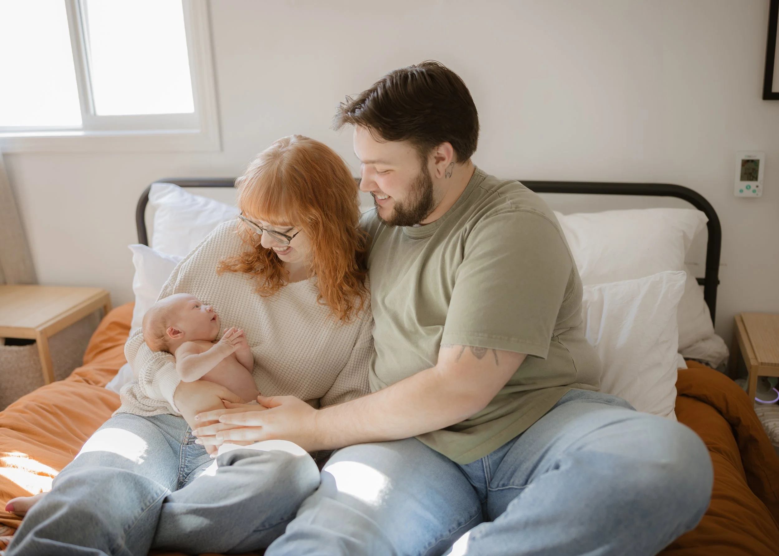 IN-HOME NEWBORN SESSION IN CAMROSE, ALBERTA.