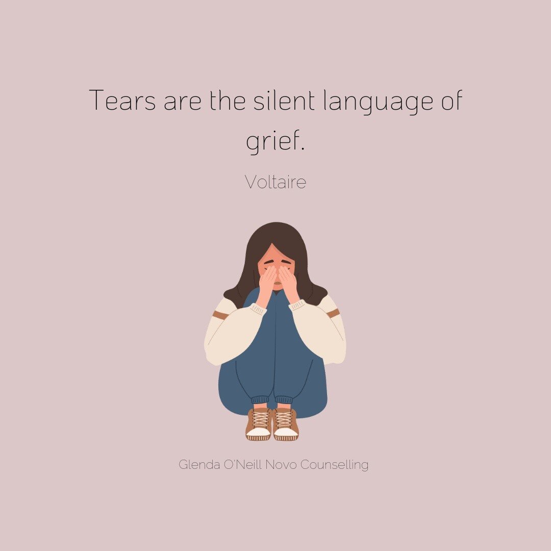 Grief brings with it many uncomfortable experiences. Crying may be one of them. Sometimes it's the observers of grief who find tears the most uncomfortable.  Other times its the griever themselves. 

Tears are not to be feared. They're natural and no