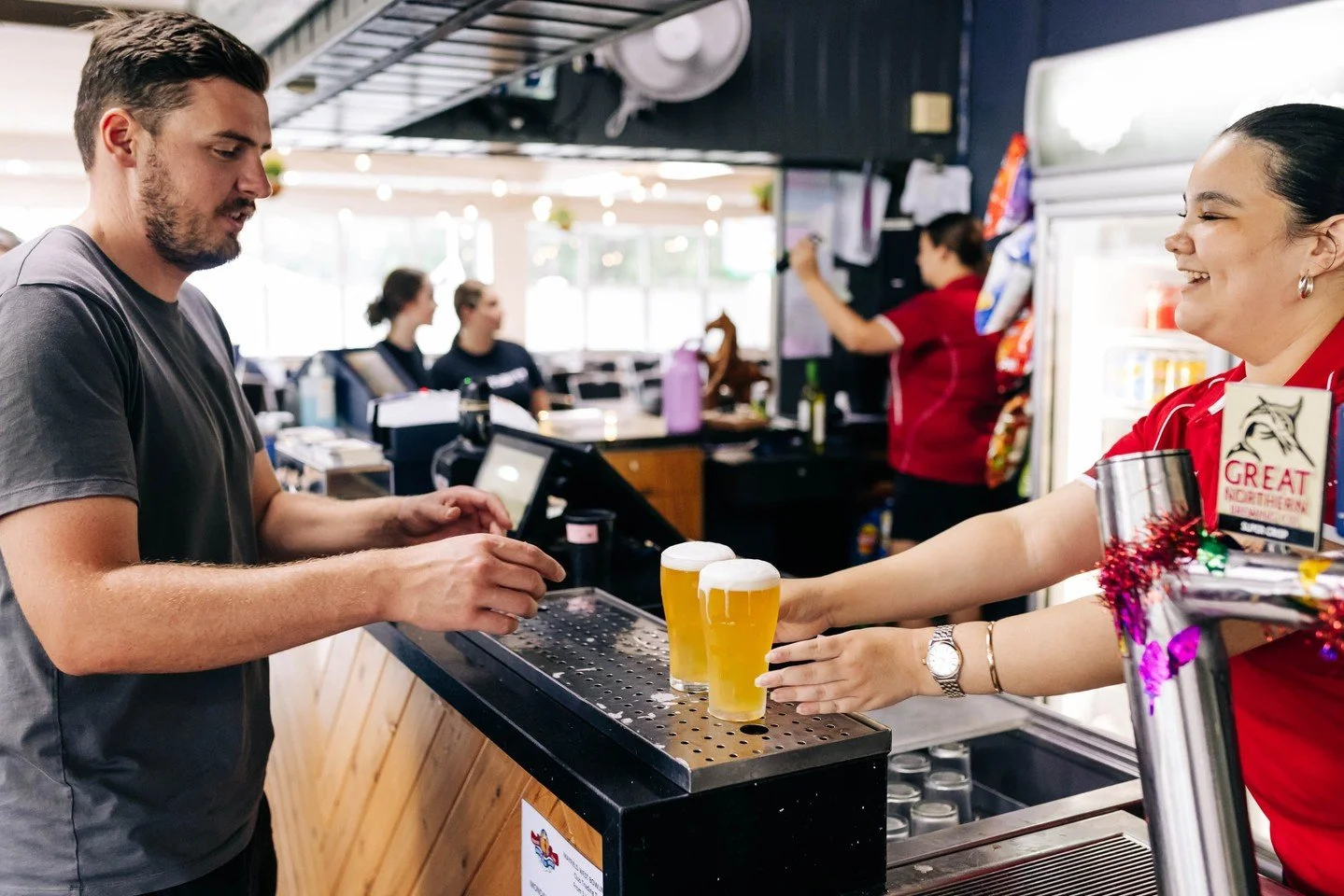 Nothing beats friendly service and an ice-cold beer at your local! Whether you’re stopping in after work, catching up with mates, or settling in for raffles, our bar team is always ready with a smile. Cheers to good times at Mayfield West Bowli