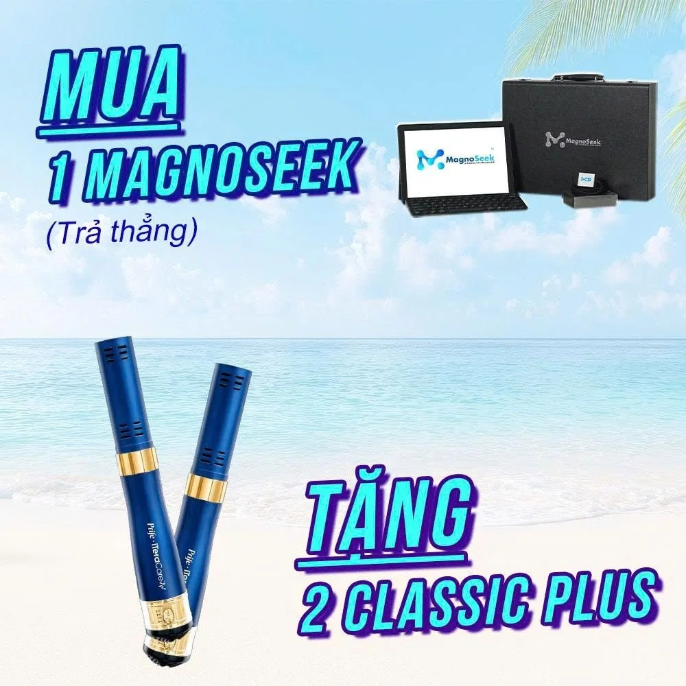 Magnoseek promotion in Vietnam with 2 free iTeraCare Classic Plus Devices with purchase.