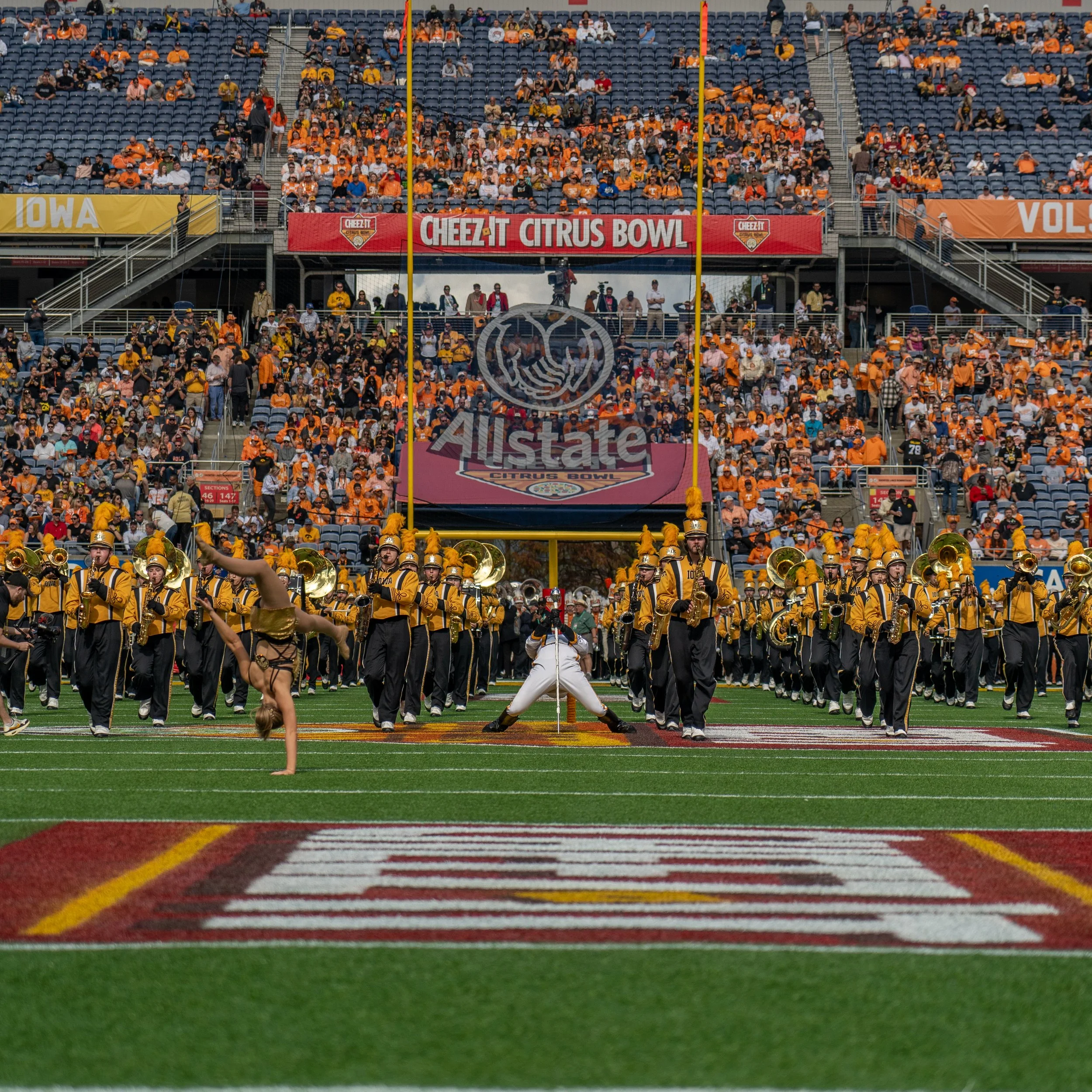 HAWKEYE MARCHING BAND TAKES THE FIELD AT THE CHEEZ-IT CITURS BOWL IN ORLANDO FLORIDA