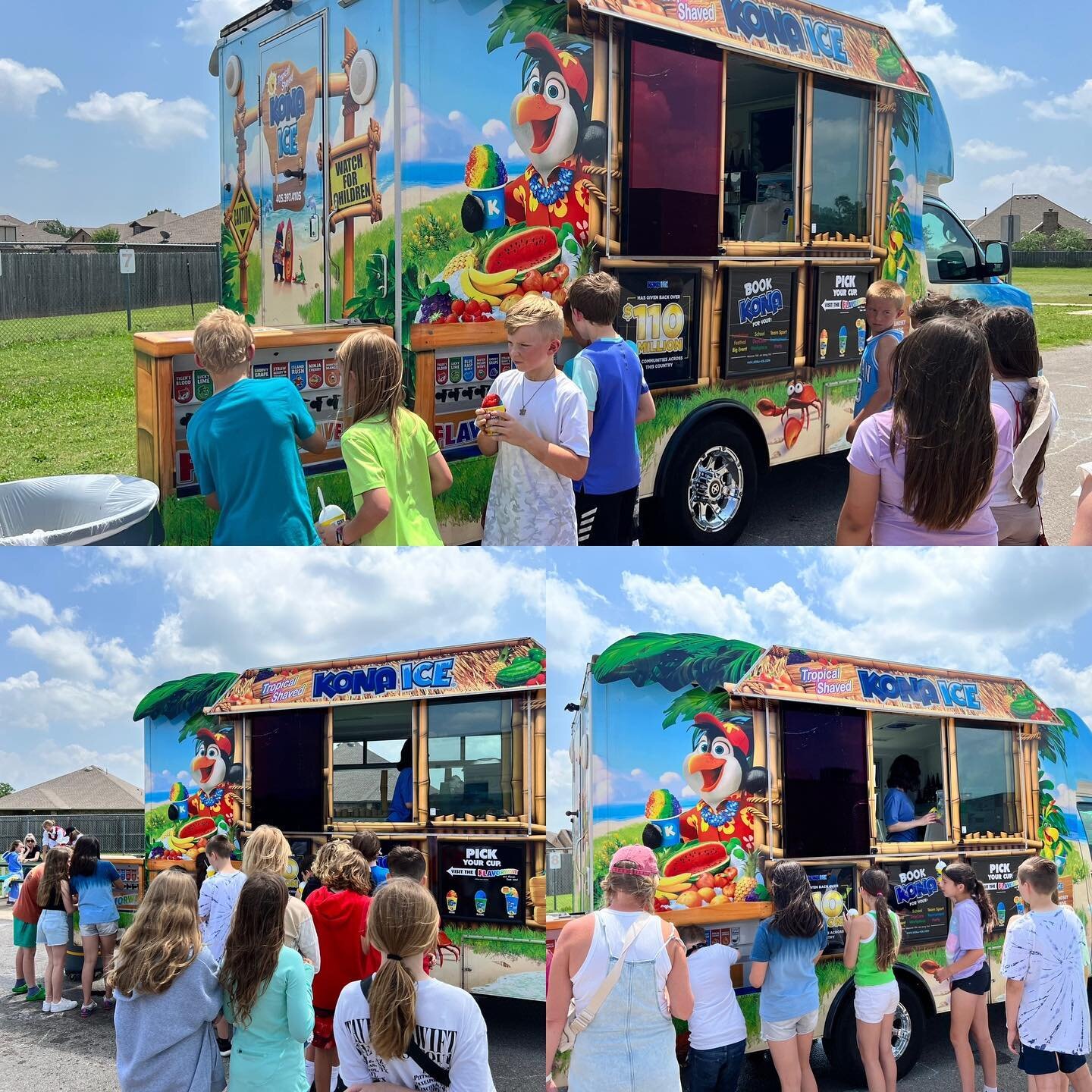 Ask your kids about their special treat today! All kids and staff were treated to a snow cone! We are so proud of all the hard work our Cross Timbers students did this year! We also love awesome our staff!! Thanks Kona Ice!