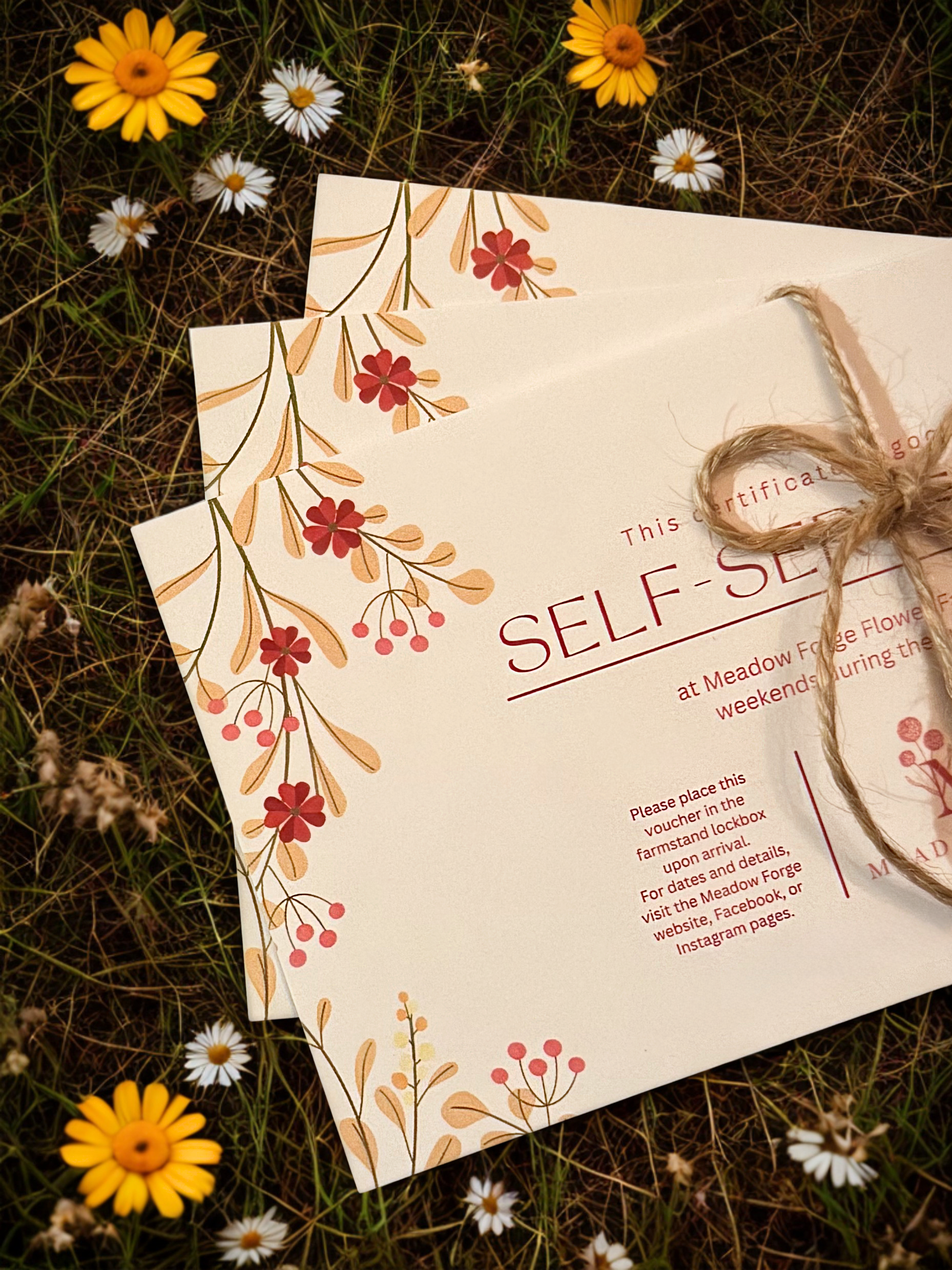 U-Pick Certificate Gift/ Gift Set