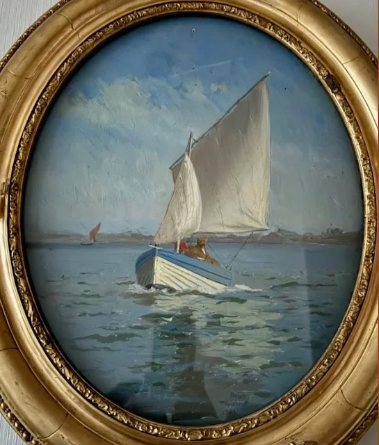 26. Believed to be of Philip's brother George and his wife Edith, in their boat Mo Chuillean.