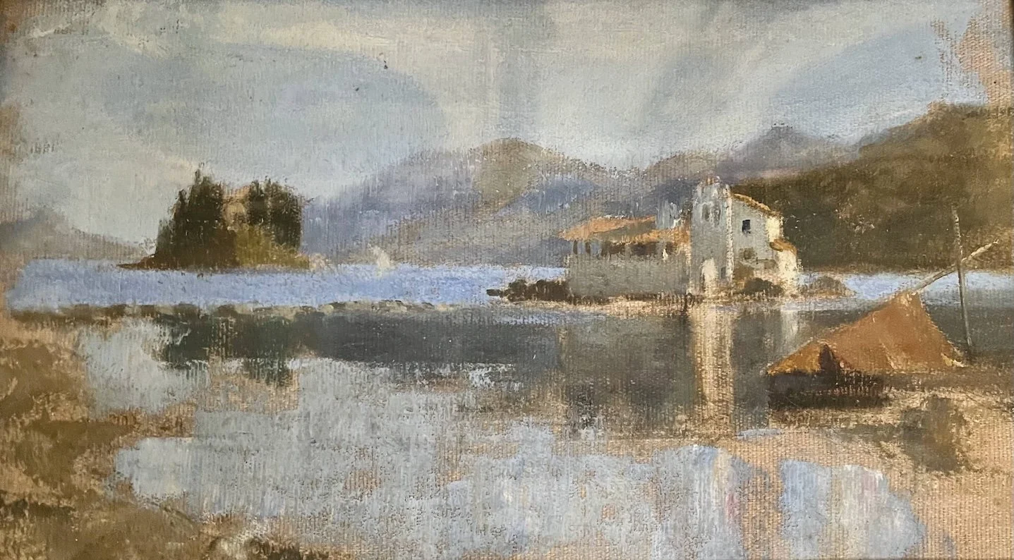 27. Possible Corfu sketch (later used for 'Isle of Ulysses, Corfu' 1936) c1902.