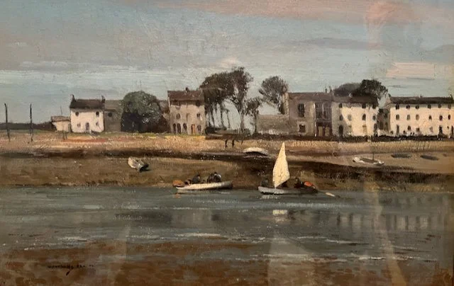 10. The village from th opposite side of the river. c1906. In a private collection.