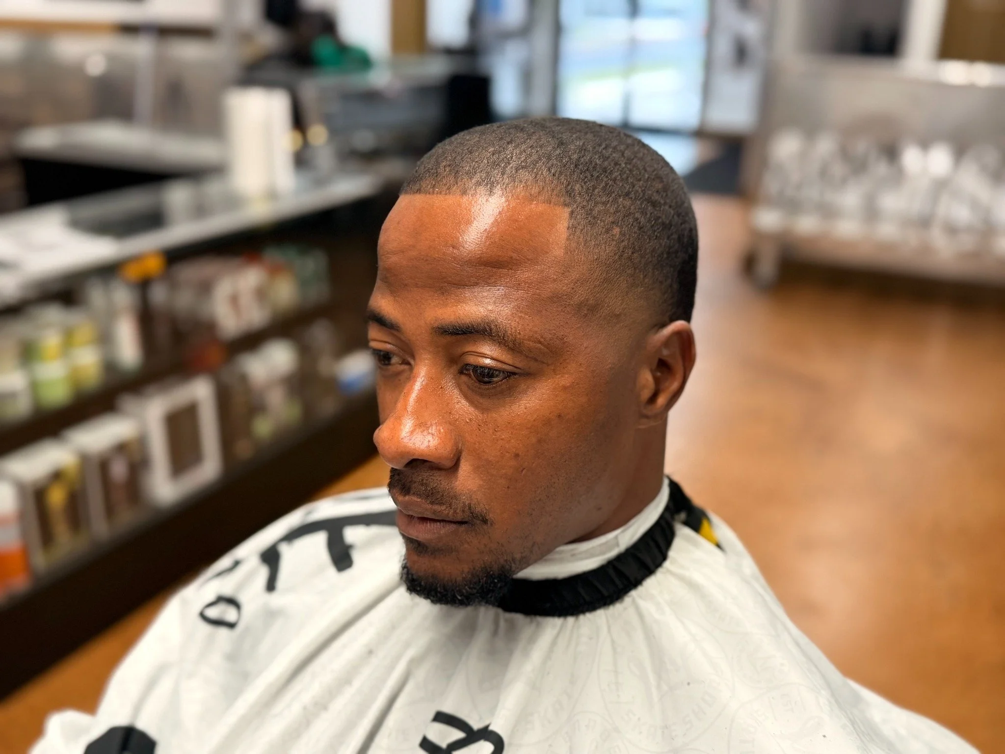 Crisp haircut at Barber Skate Shop