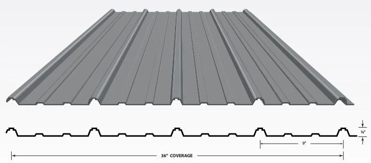 Standard R Panel Profile Metal Building Resources for Architects — Texas Steel Buildings ...