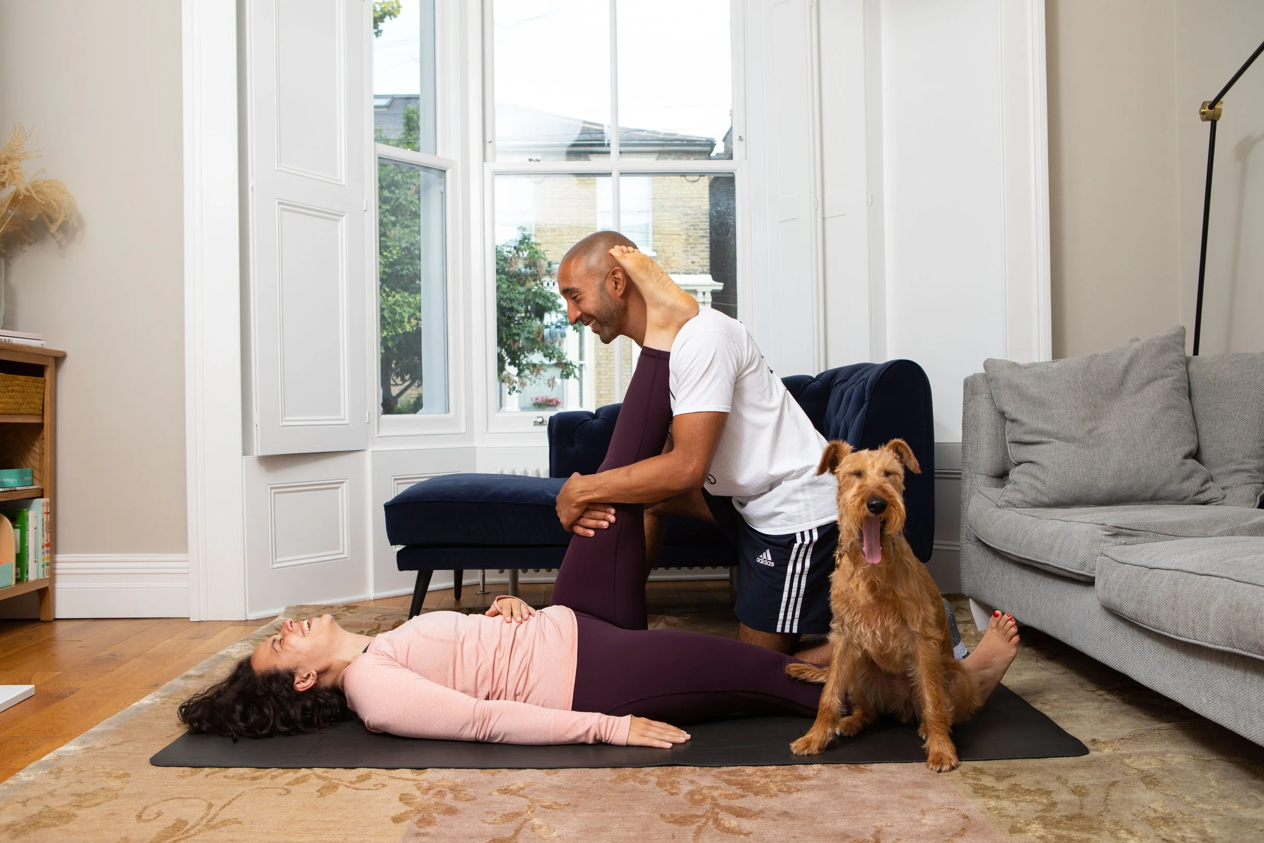 Sports massage therapist and personal trainer Steve Berry working with a client in London — he offers PT alongside soft tissue therapy at Clinical Massage London