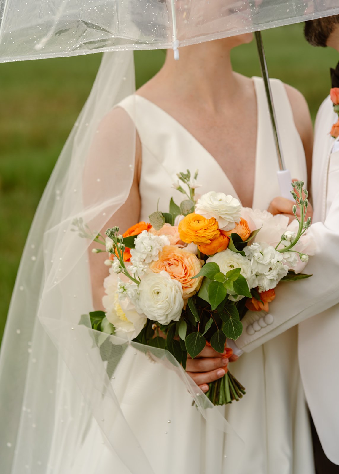 Romantic Mountain Wedding: Bride Gazing at Groom