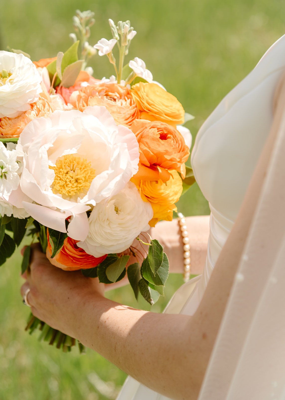 Romantic Mountain Wedding: Bride's Bouquet Detail 