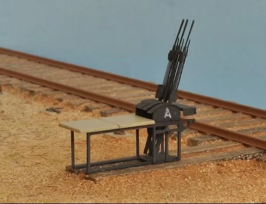 Model railway point lever