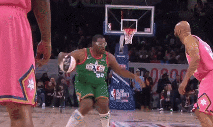  We even got our big man in on the celebrity game. 