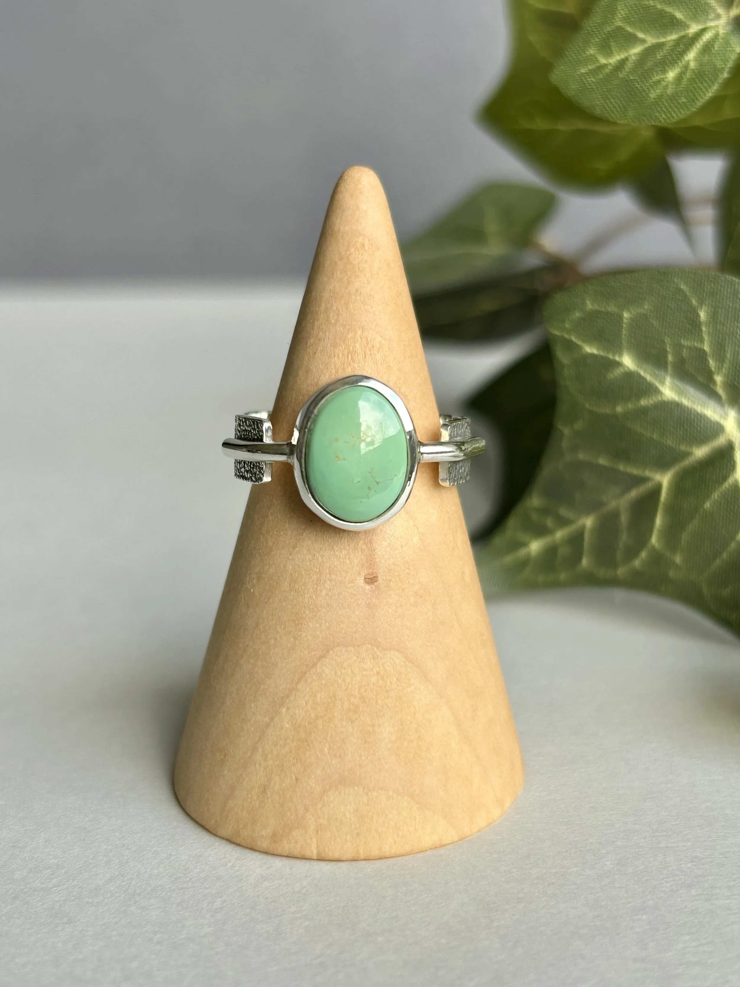 Thick+Thin Turquoise Band Ring