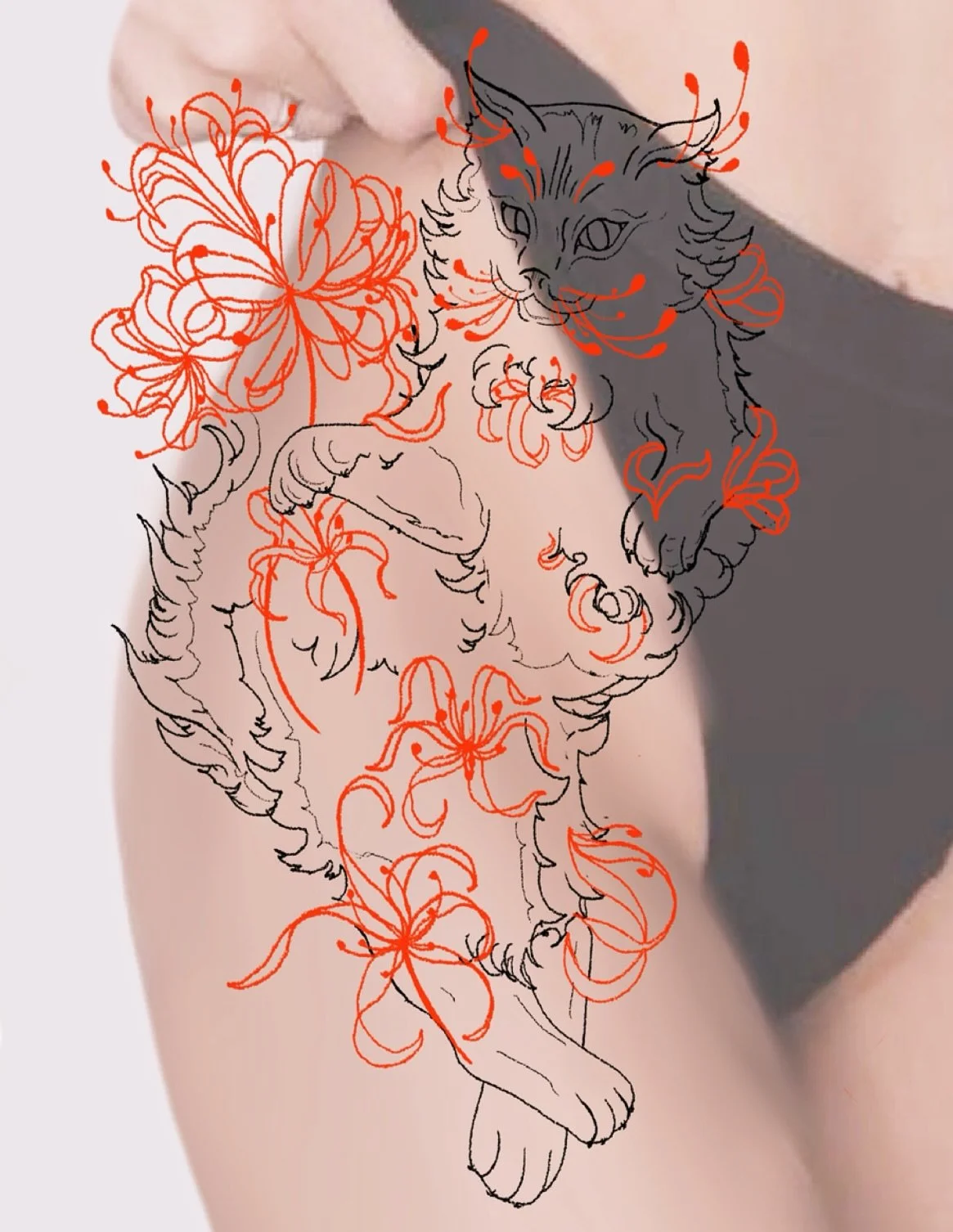 Spider Lily Cat!!!🐈❤️🌹
This idea had been bouncing around in my head for a while now!☺️
It’s been a hot sec since I did a bigger pre drawn! Feels good to make a cool creature come to life 🥰
What are some other mystical creatures yall wanna s